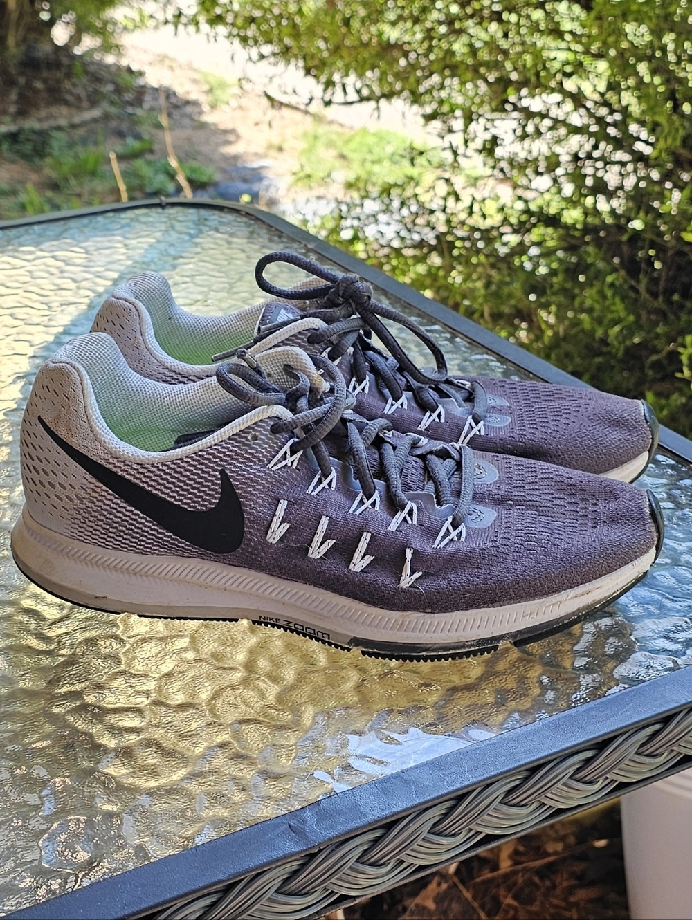Nike Women's Athletic Shoes - Gray and White